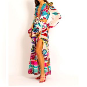PatBO Plunge Flora Dress